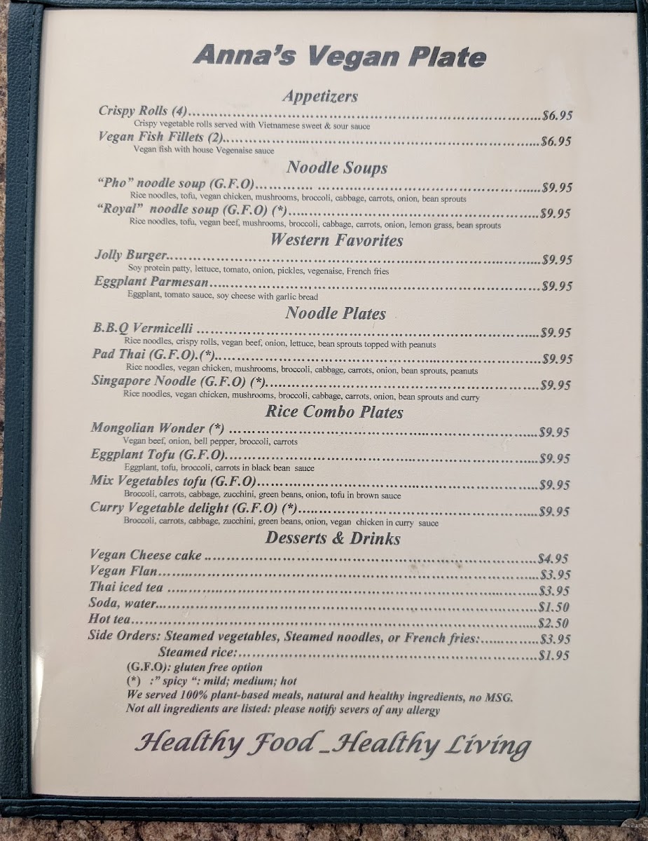 Menu Anna’S Vegan Plate-1