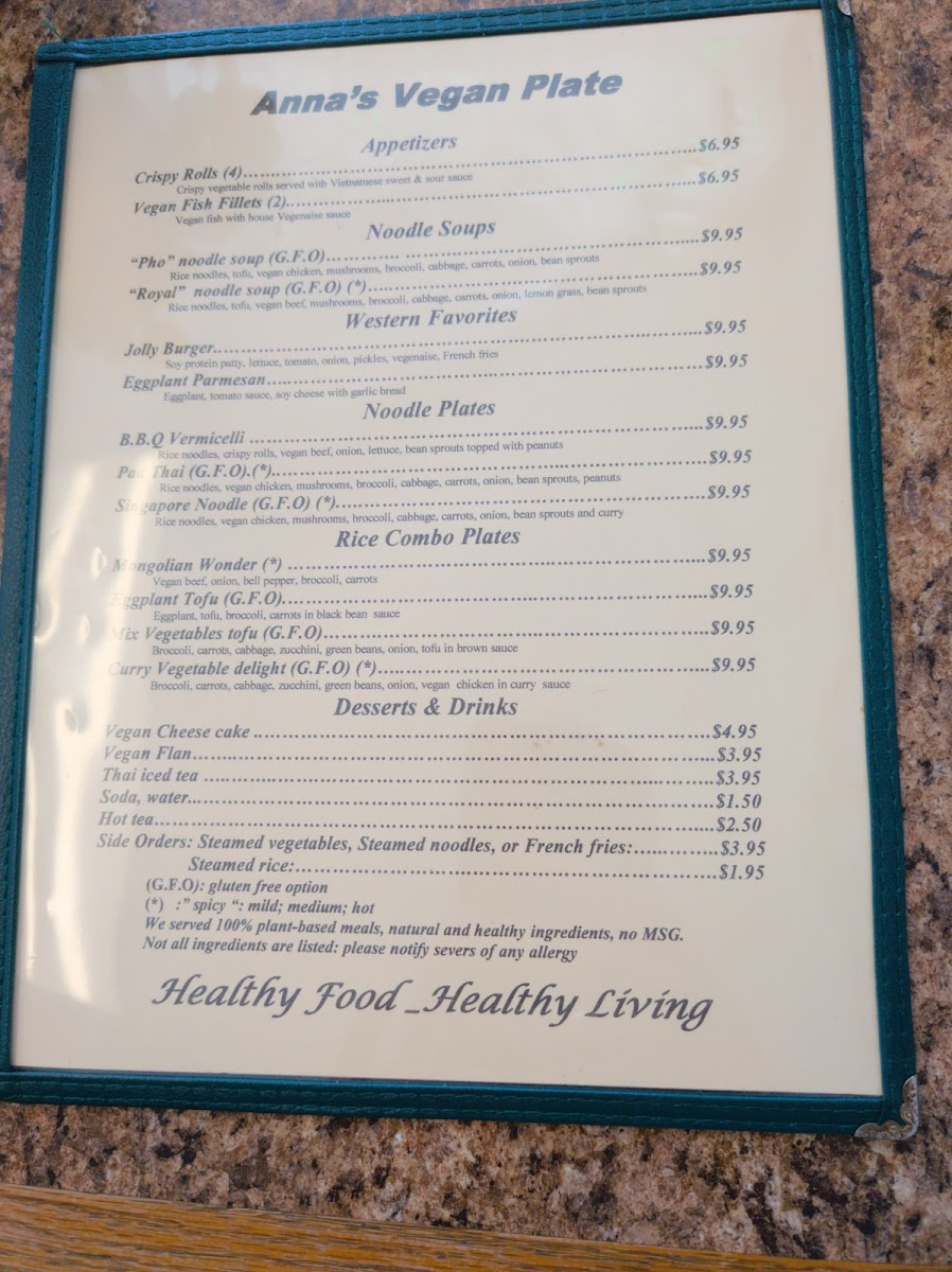 Menu Anna’S Vegan Plate-2